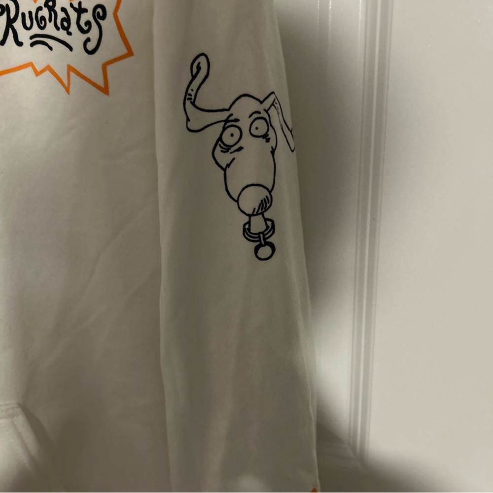 Nickelodeon Rugrats Reptar Men’s Medium White Hoodie - Picture 2 of 4
